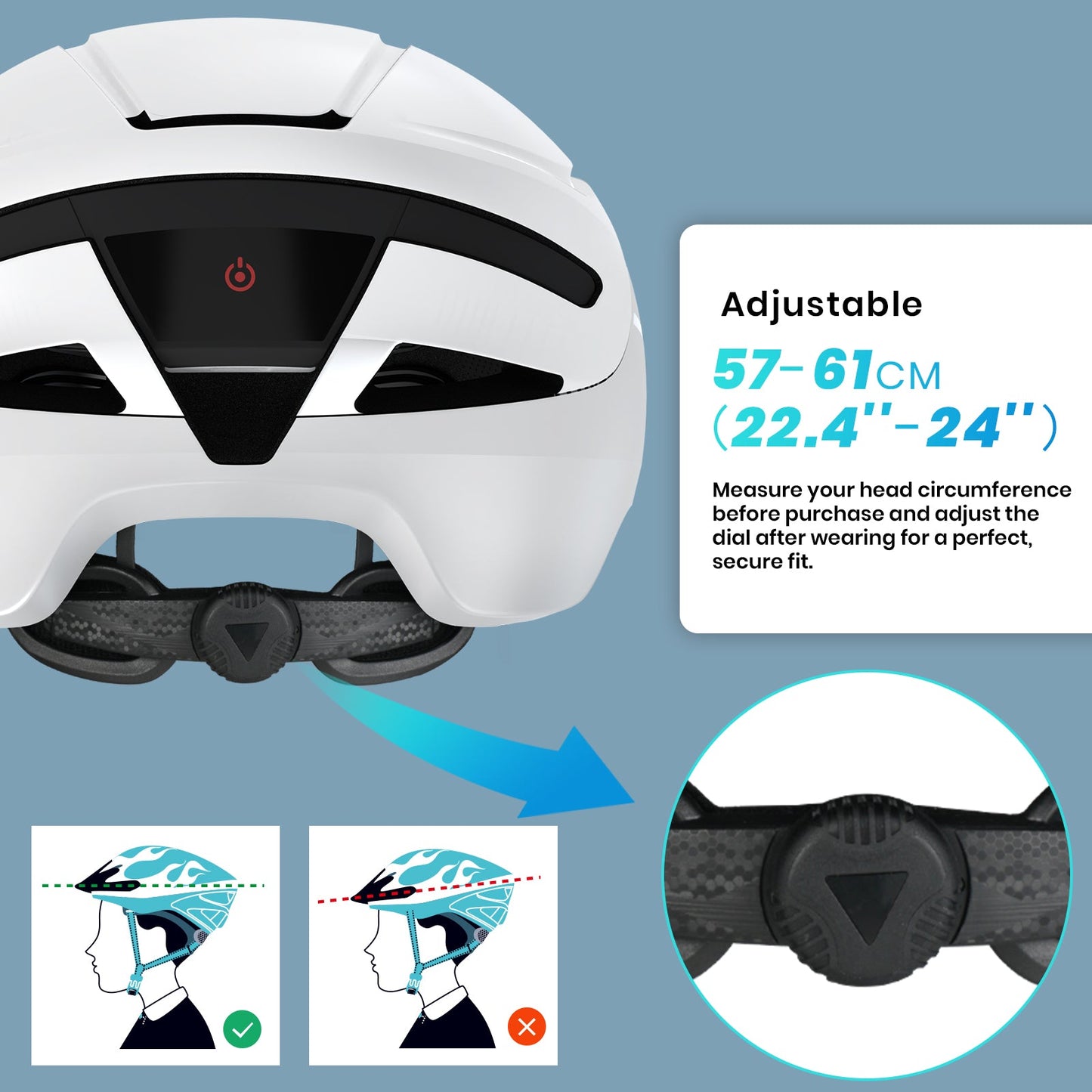 Favoto Smart Fietshelm met Licht