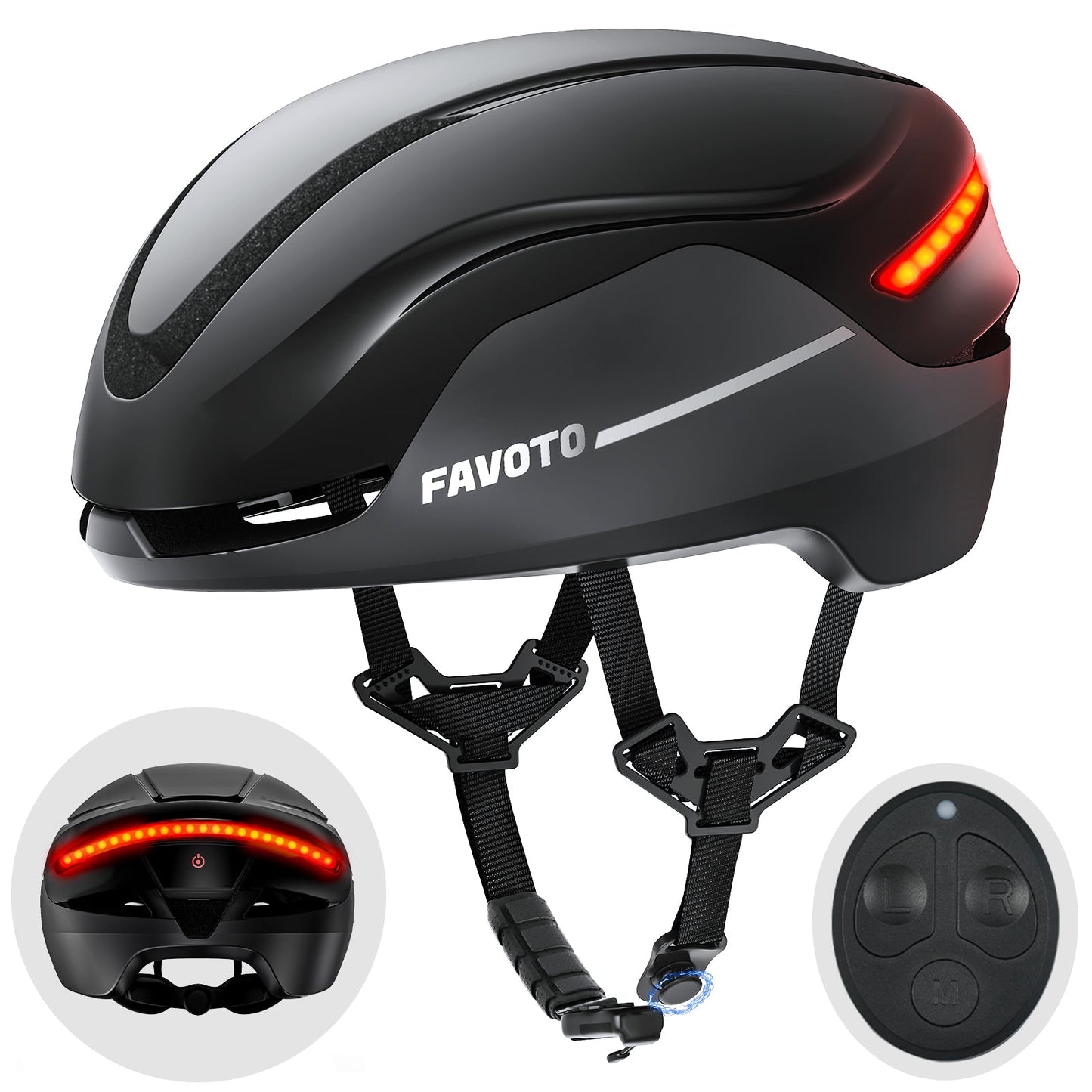 Favoto Smart Fietshelm met Licht