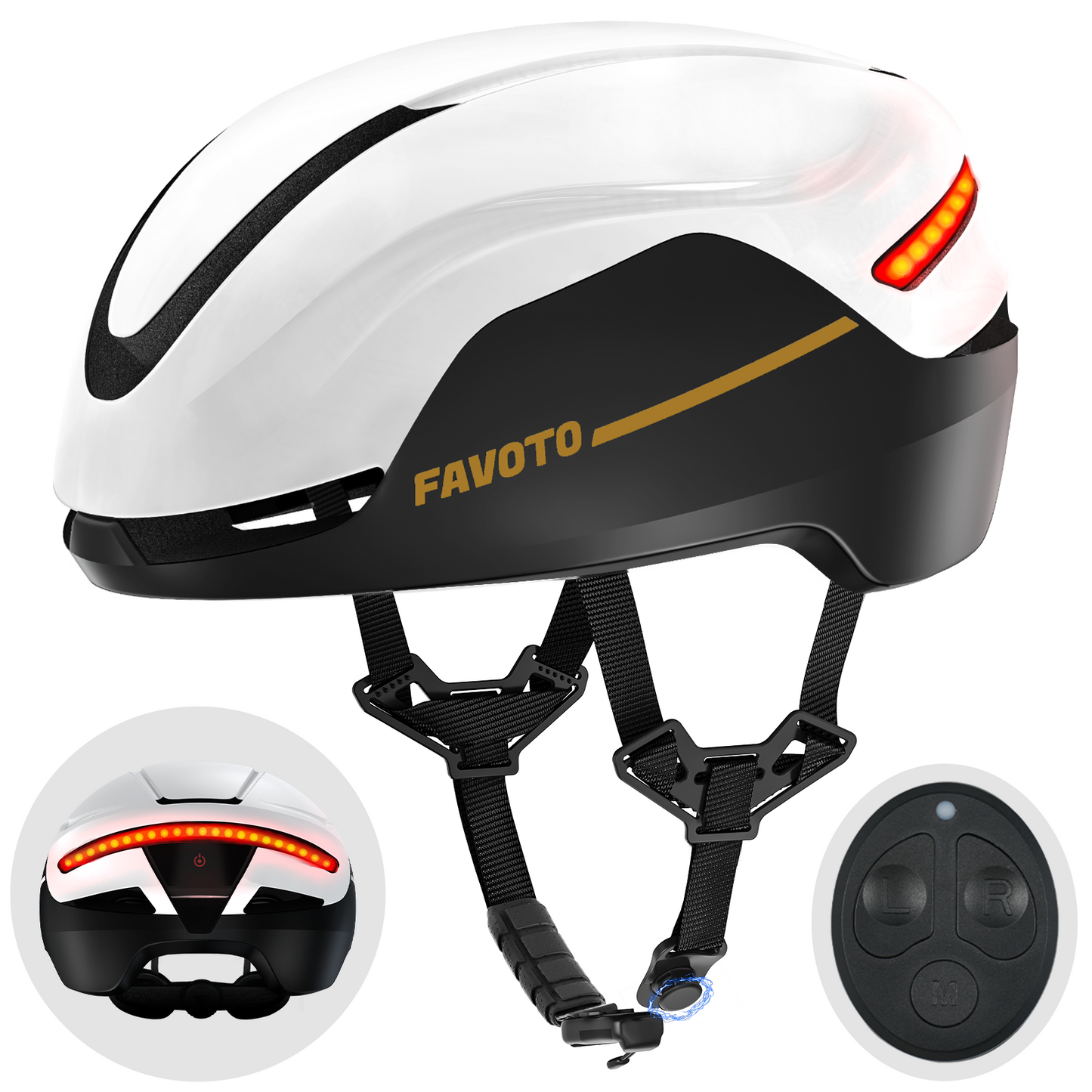 Favoto Smart Fietshelm met Licht