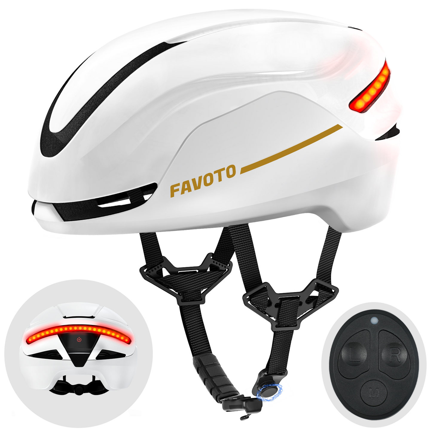 Favoto Smart Fietshelm met Licht