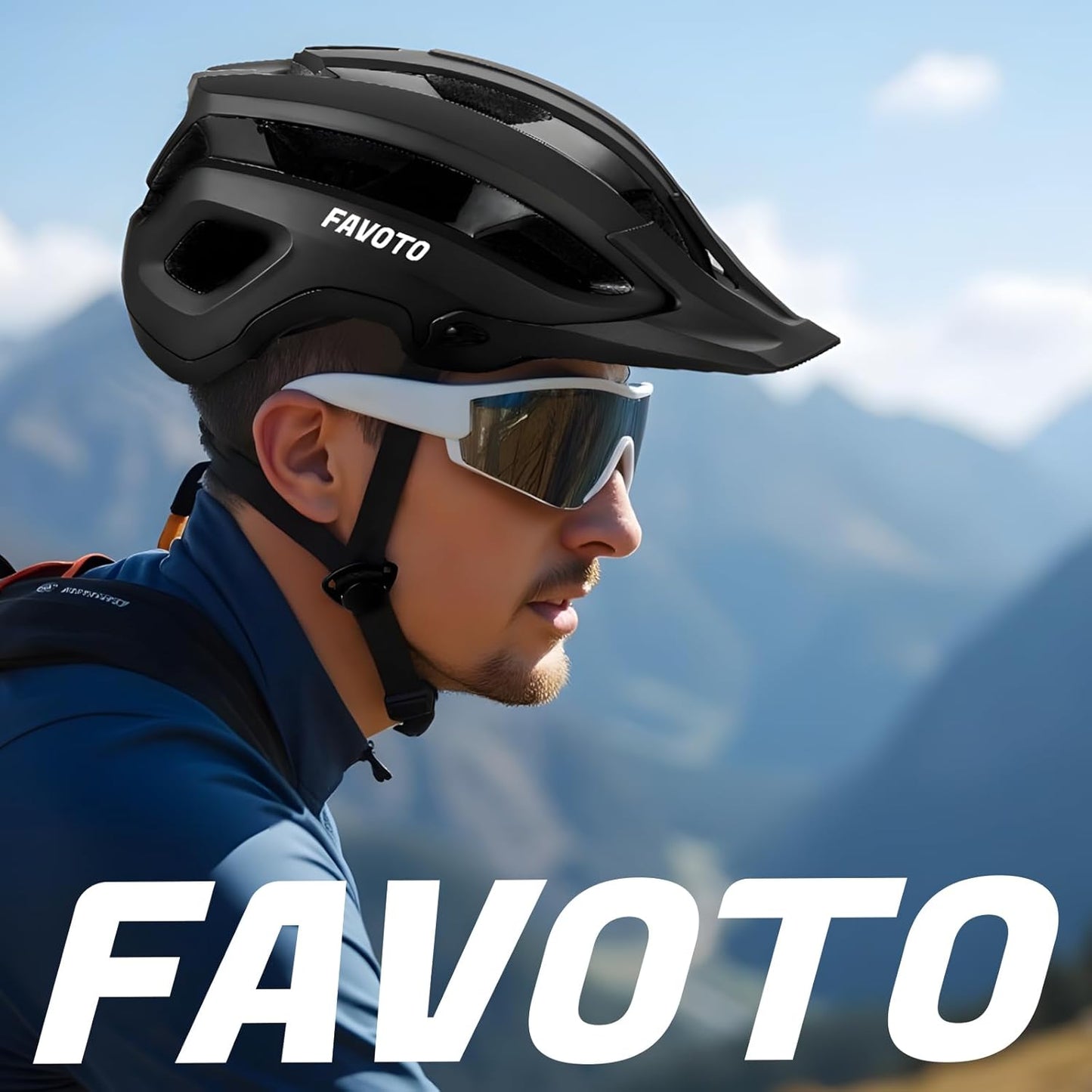 Favoto Mountainbikehelm Volwassene - Zwart