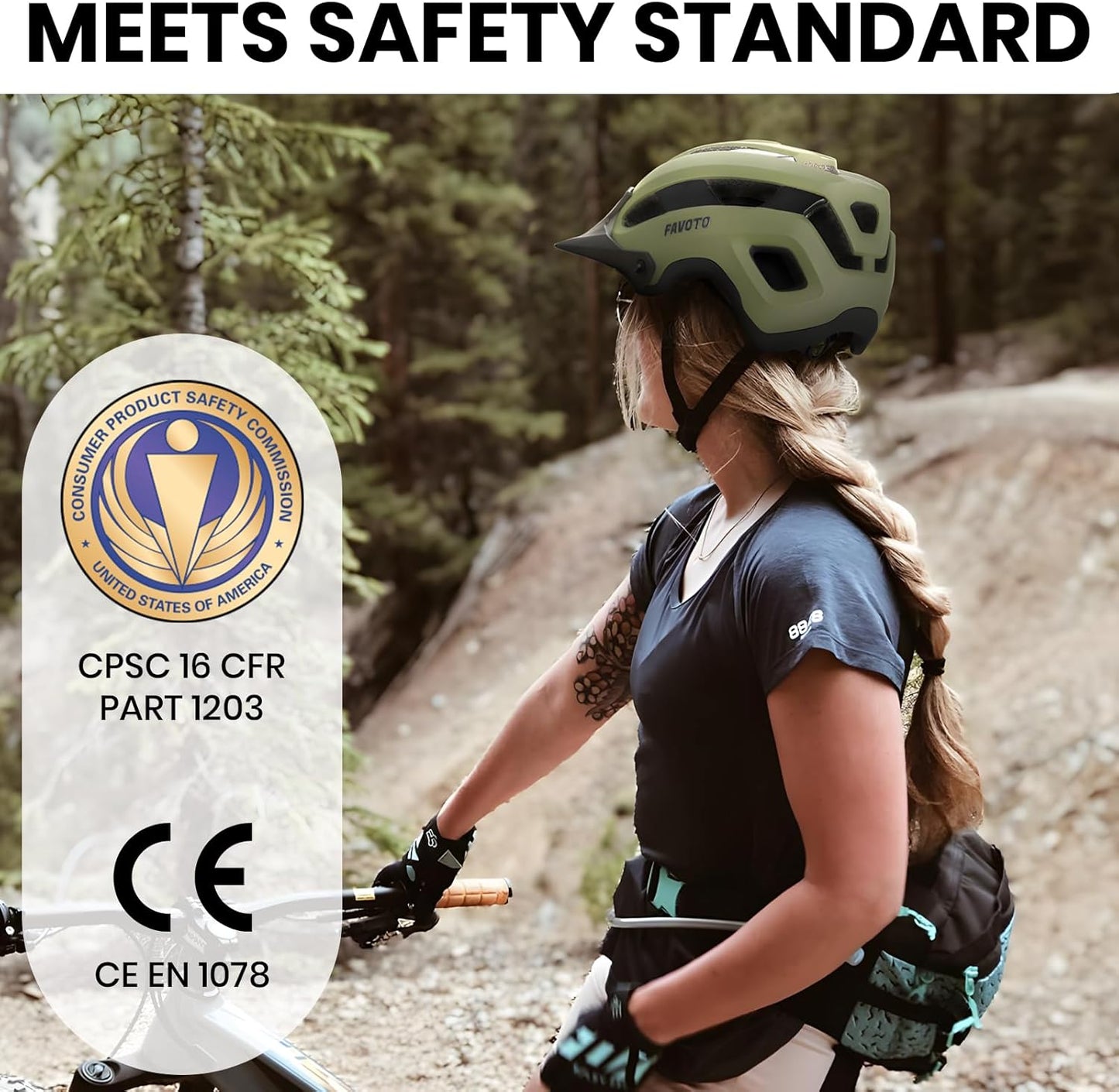 Favoto Mountainbikehelm Volwassene - Groen