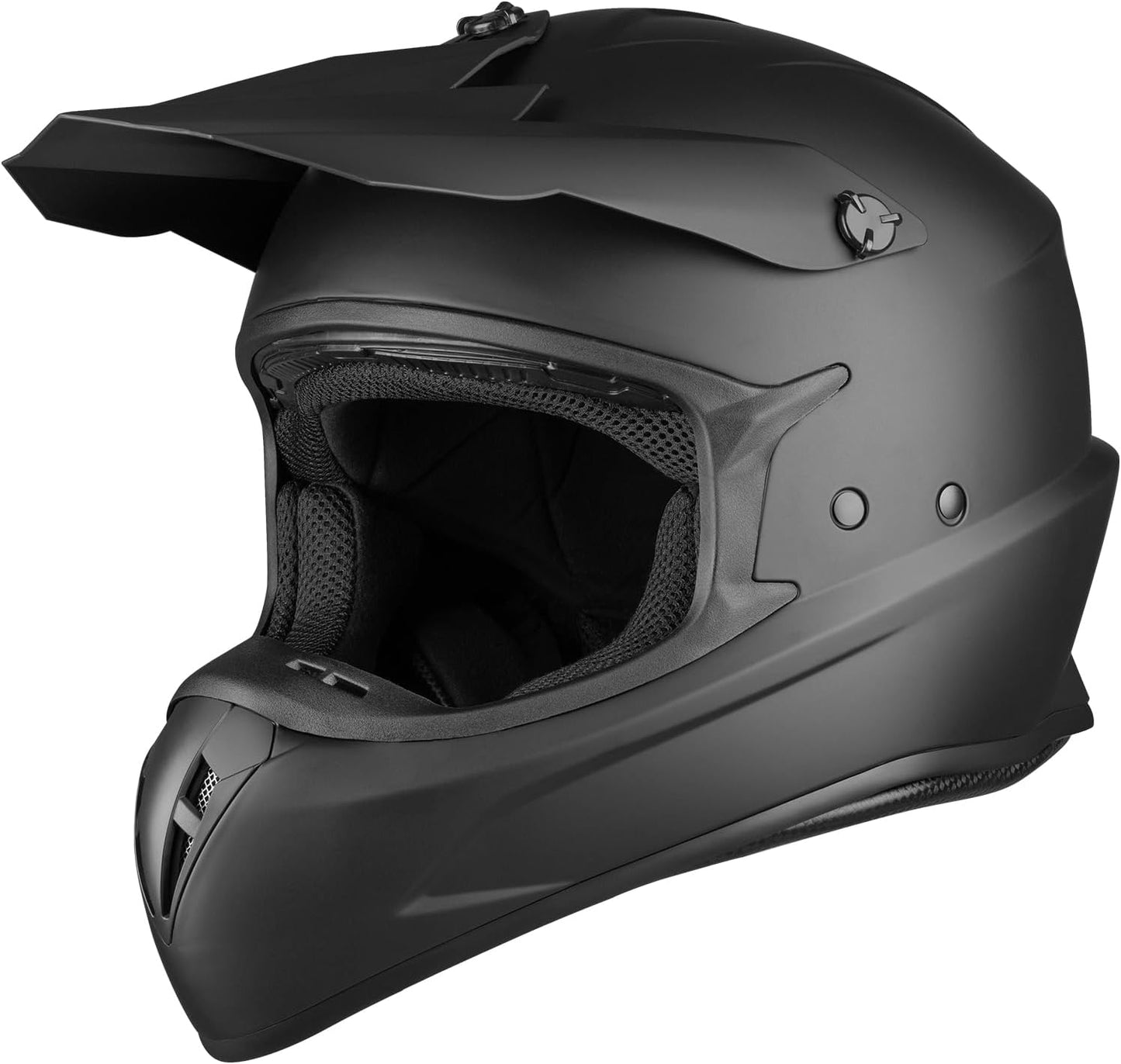 Favoto Volwassen Crossmotorhelmen - Zwart