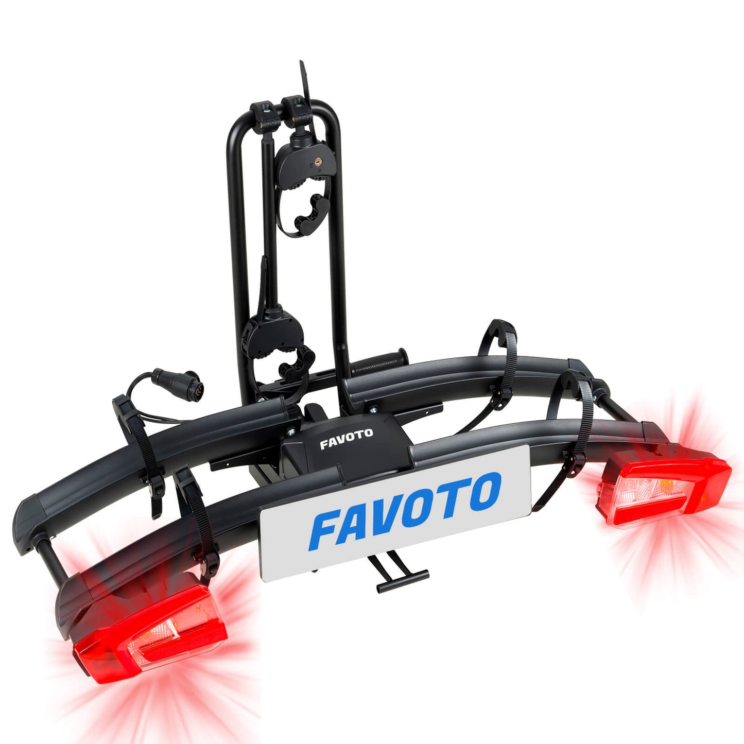 Favoto Hitch Ebike EU Autodrager met Anti-Wobble 2-Inch Ontvanger