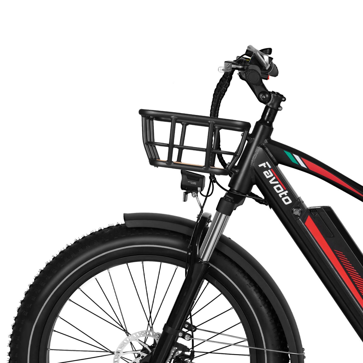 Elektrische fietsmand vooraan