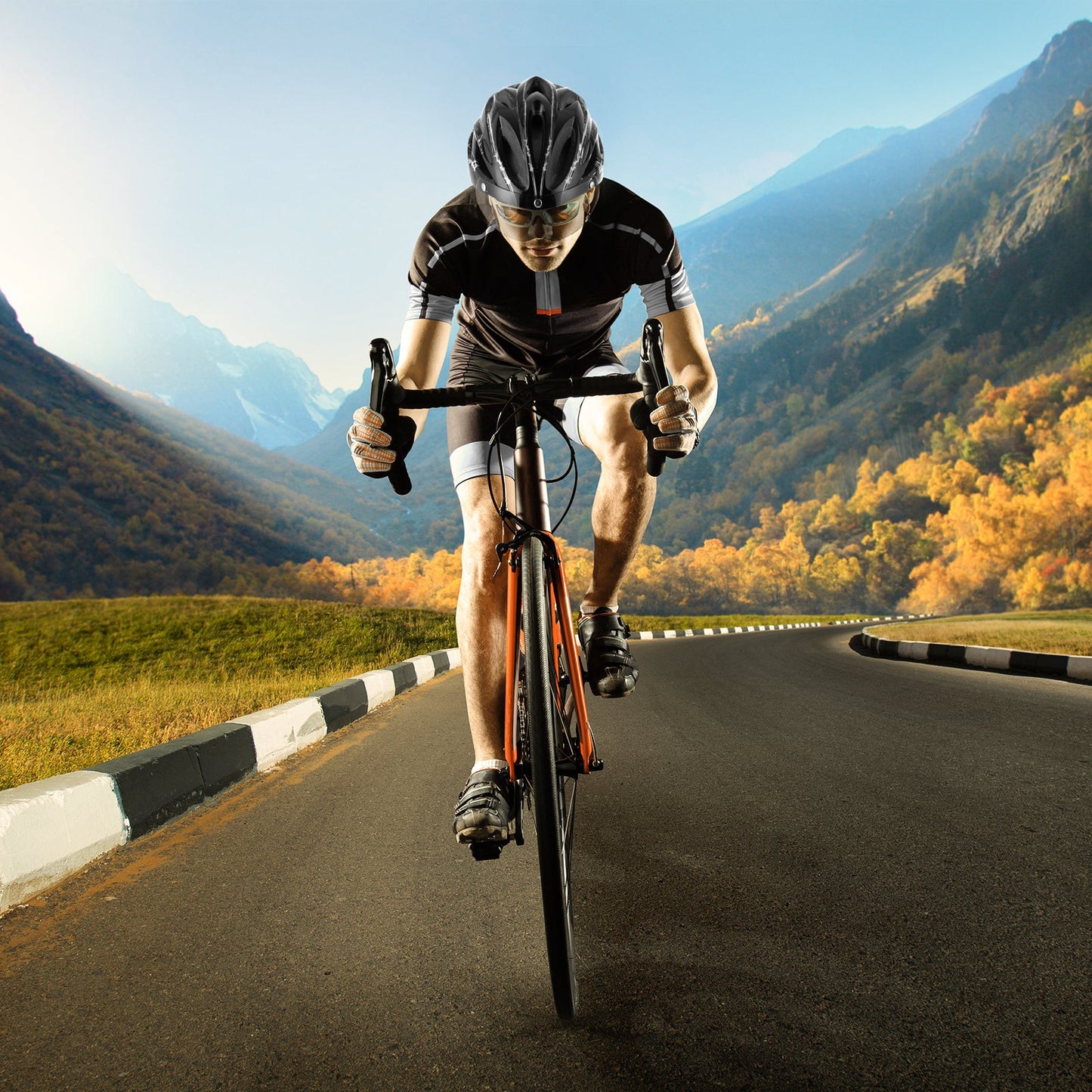Fietshelm met afneembare magnetische bril