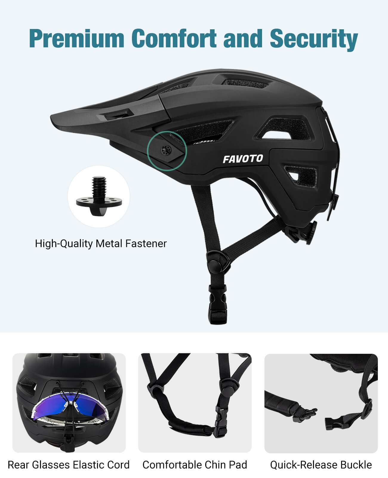 Favoto Mountainbike Lichtgewicht Helm