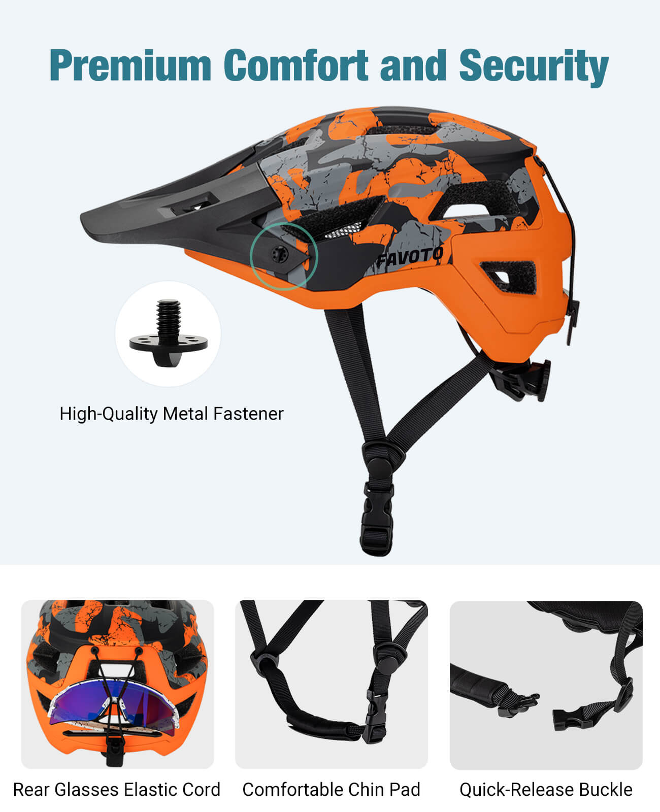 Favoto Mountainbike Lichtgewicht Helm
