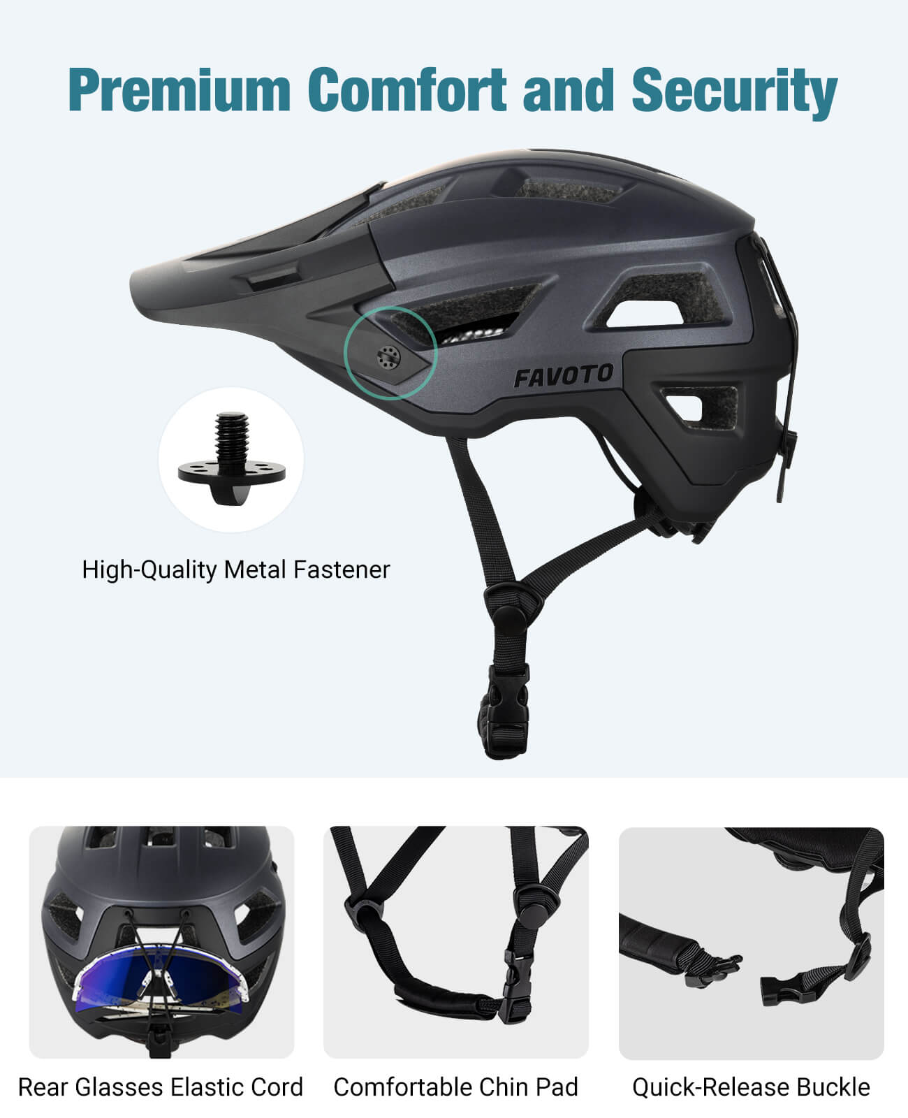 Favoto Mountainbike Lichtgewicht Helm