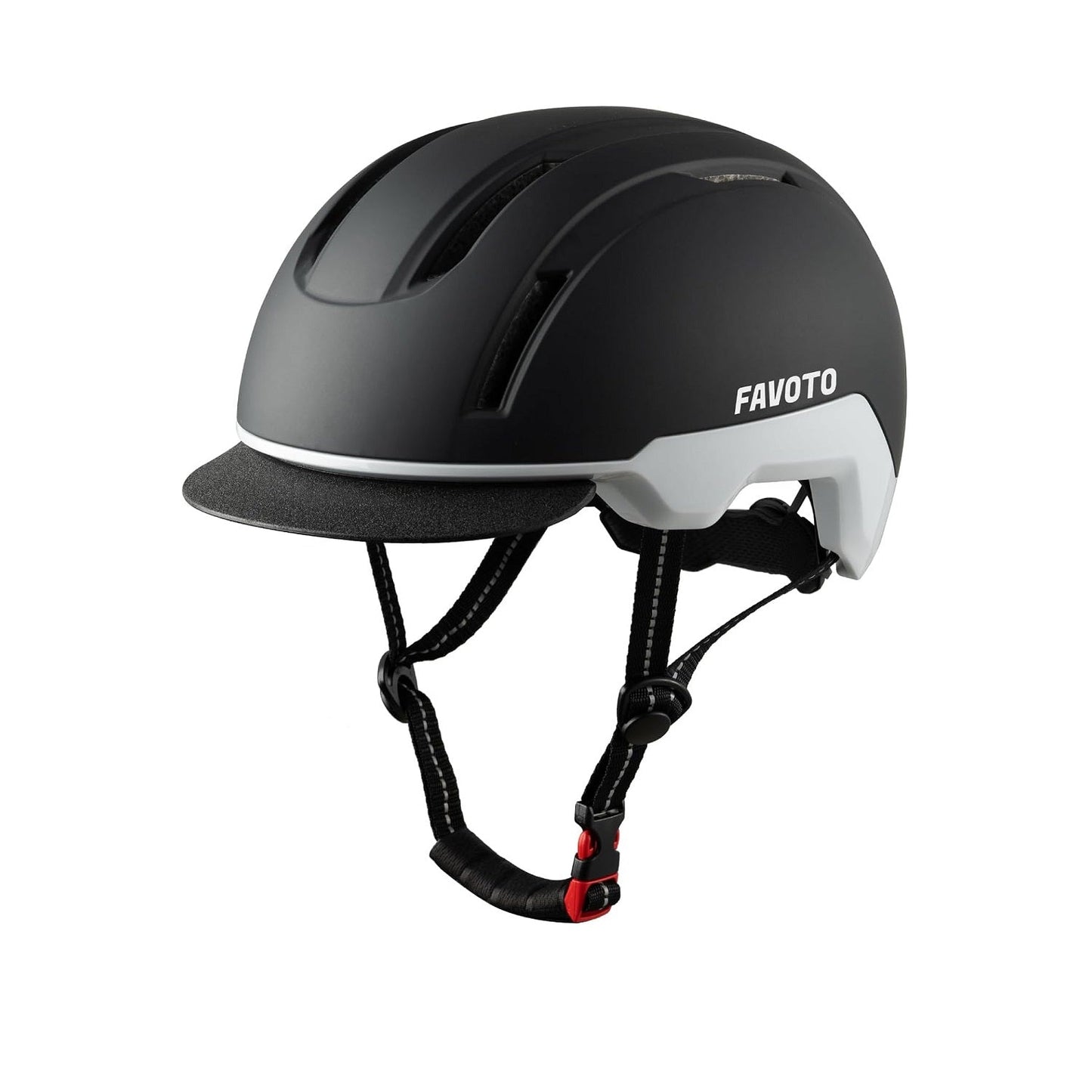 Favoto Urban Bike Helm Dual Shell met Afneembaar Vizier