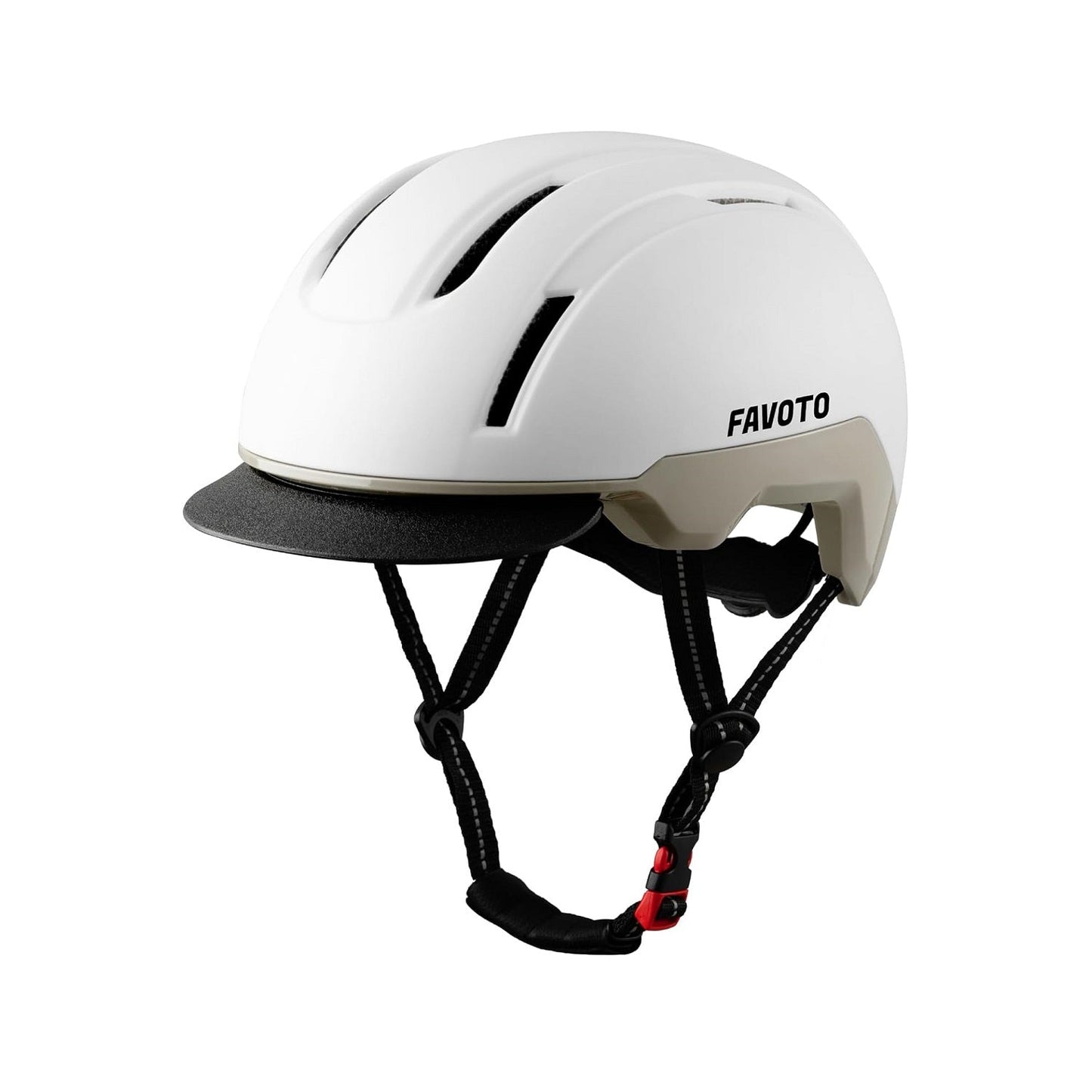 Favoto Urban Bike Helm Dual Shell met Afneembaar Vizier