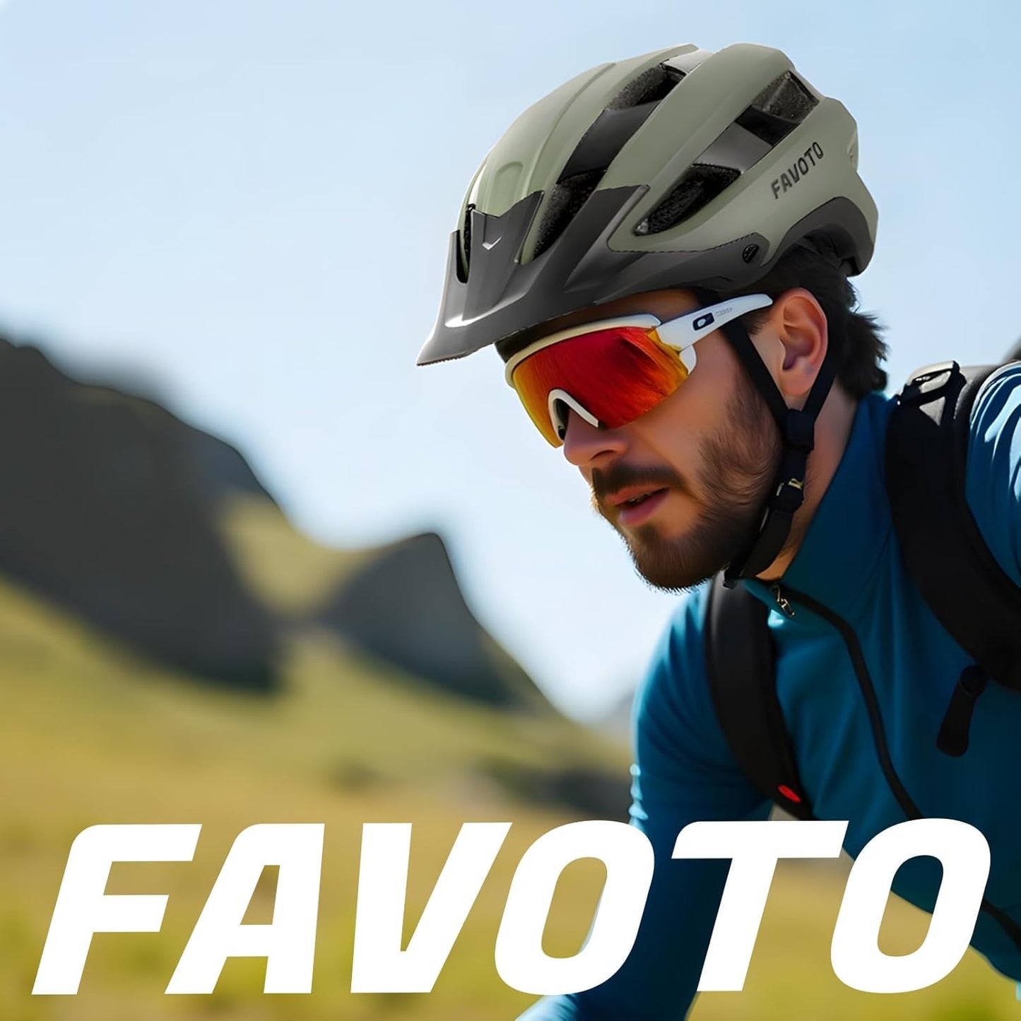 Favoto Mountainbikehelm Volwassene - Groen