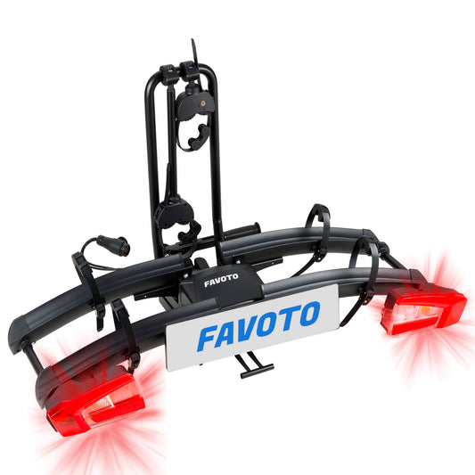 Favoto Hitch Ebike EU Autodrager met Anti-Wobble 2-Inch Ontvanger